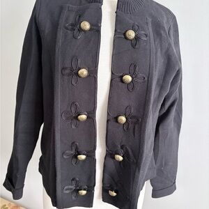 Black Band Jacket Cardigan